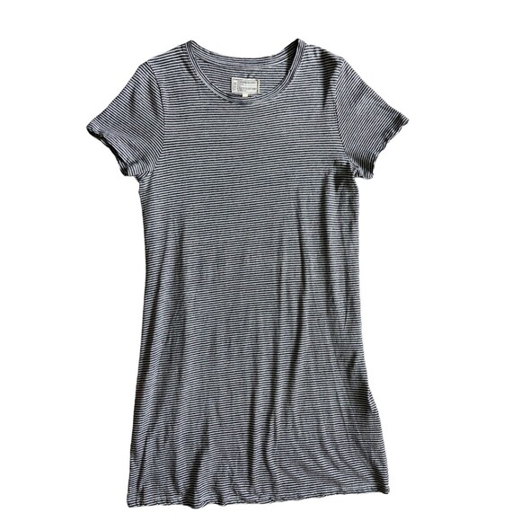 Current/Elliott Dresses & Skirts - Current Elliott Women Beatnik Shrirt Dress Size M Gray Striped Distressed Casual